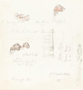 Esquisses de visages grotesques - George Cruikshank