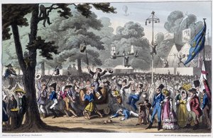 Saint Louis Fête : la canaille - dans « Life in Paris » par David Carey, Londres - George Cruikshank