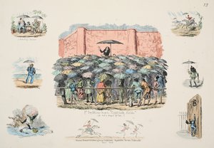 Chapelle St Swithuns Cold-bath fields, pub. 1833 (gravure en couleur) - George Cruikshank
