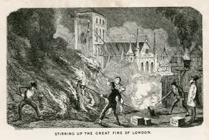 Attiser le Grand Incendie de Londres - George Cruikshank