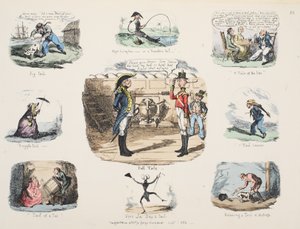 Le mouchard, pub. 1832 (gravure en couleur) - George Cruikshank