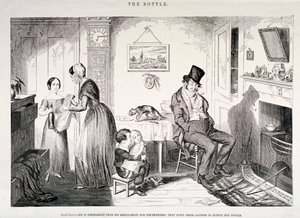La Bouteille, 1847 - George Cruikshank