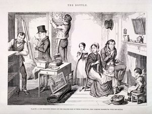La Bouteille - George Cruikshank