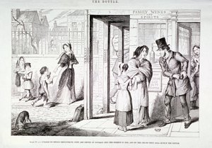 La Bouteille, 1847 - George Cruikshank