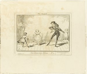 La leçon de danse, partie 2 : Le menuet - George Cruikshank