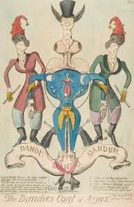 Les armoiries des dandies, 28 mars 1819 - George Cruikshank