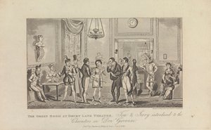 La salle verte au théâtre de Drury Lane - George Cruikshank