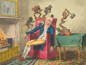 Le mal de tête, 12 février 1819 - George Cruikshank