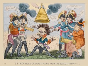 La tête de la grande nation dans une situation étrange, 1813 - George Cruikshank