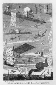 Le sommet de la spéculation, attentes sans fondement (gravure) - George Cruikshank