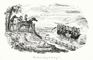 Les Chevaux allant aux chiens (gravure)