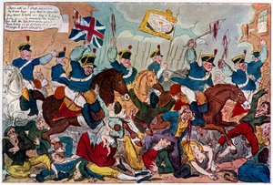 Le Massacre de Peterloo, ou Britons Strike Home - George Cruikshank