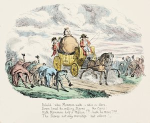 Le culte de la richesse, pub. 1834 - George Cruikshank