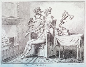 Le mal de tête - George Cruikshank
