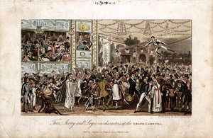 Tom, Jerry et Logic au Grand Carnaval, 1821 - George Cruikshank