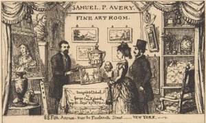 Carte de visite pour Samuel P. Avery--Salle d
