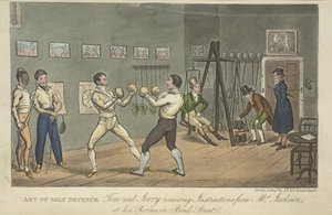 Deux hommes boxant, 