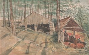 Le moulin à laver en étain de M. W. Praed en Cornouailles, Trevethow - George Cumberland