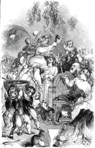 Apportant Noël - dessiné par William Harvey - George Dalziel