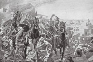 Capture de Tyr par Évagoras de Chypre - George Derville (after) Rowlandson