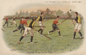 Lacrosse - George Derville after Rowlandson