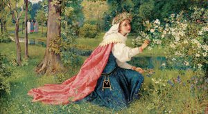 Matilda - Dante, Purgatorio, Chant 28 - George Dunlop Leslie