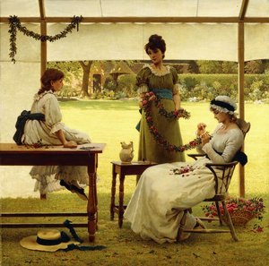 La guirlande - George Dunlop Leslie