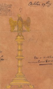 Dessins exécutés pour Jones et Willis, métalliers et fabricants de meubles d