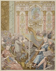 Scène de La Dame de Gai-Fredon, par Quatrelles (Ernest L