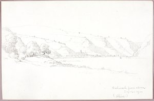 Bacharach vu du ciel (Rhin) - George Elbert Burr