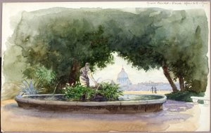 Depuis le Pincio, Rome