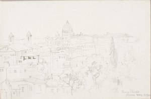 Depuis le Pincio, Rome