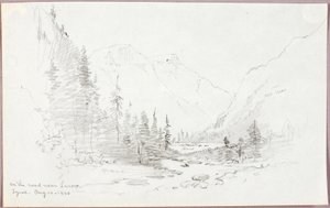 Sur la route près de Landro, Tyrol - George Elbert Burr