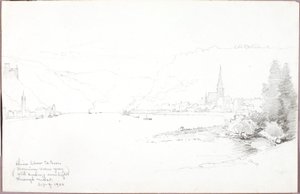 Rhin en dessous de St. Goar