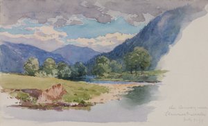 The Conway, près de Llanrwst, Pays de Galles - George Elbert Burr