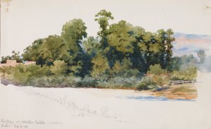 La Wye au château de Wilton (Pays de Galles) - George Elbert Burr
