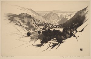 Vallée de la Lledr, pays de Galles du Nord (n° 1) - George Elbert Burr