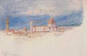Vue de S. Miniato, Florence, 1900