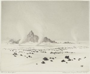Tourbillons, désert de Mojave, Californie (n°3)