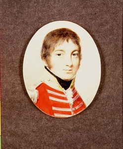 Miniature du colonel J. Houlton de la milice du Wiltshire, vers 1801 - George Engleheart
