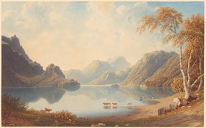 Un loch en Écosse - George Fennel Robson