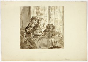 Enfants à la Fenêtre - George Fennel Robson