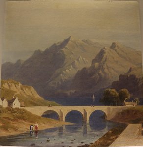 Vue de Fort Augustus, canal calédonien, vers 1830 - George Fennel Robson