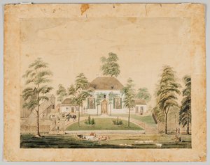 Maison du parc, Albion, Illinois, 1816