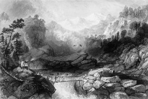 Traversée par un Sangha, près de Jumnootree - George Francis White