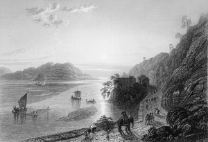 Le Gange entrant dans les plaines près de Hurdwar, 1838 - George Francis White