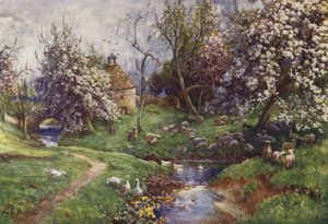 Un Verger des Cotswolds - George Franck Nicholls