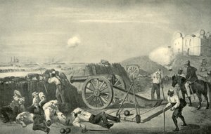 Une journée difficile dans les batteries avant Delhi, 1857, 1901 - George Francklin Atkinson