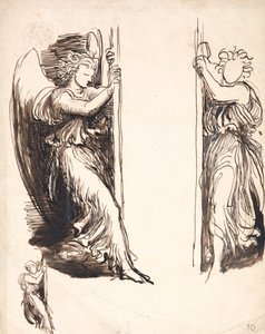 Études pour les anges dans La Cour de la Mort