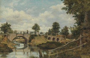 Un vieux pont près de Hendon, Middlesex